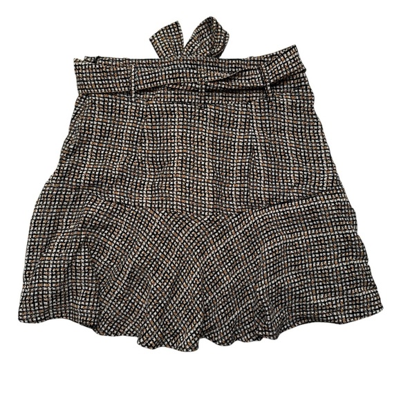 Zara Chic Plaid Mini Skirt/Skort with Bow Sz XS NWT - Picture 4 of 7